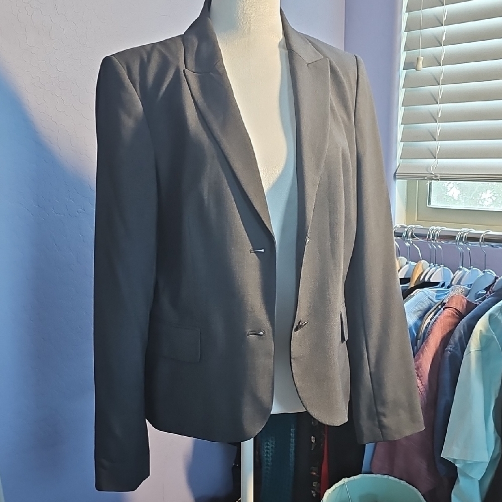 EUC Calvin Klein Women's Gray Blazer NWOT